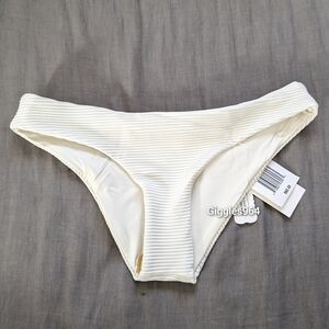 L*Space Sandy Classic Eco Rib Bikini Bottom Cream